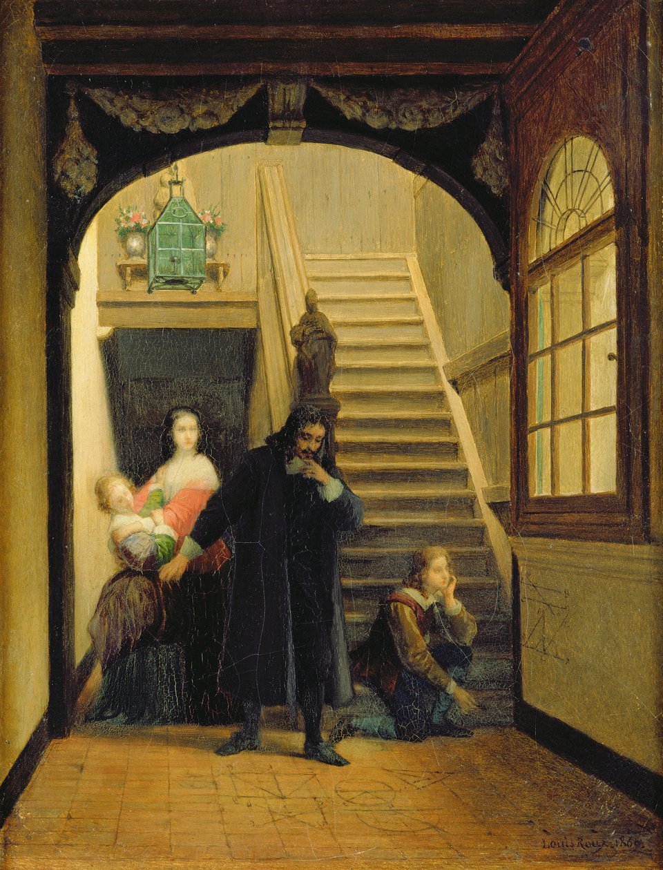 Portræt af Blaise Pascal (1623-62) af French School