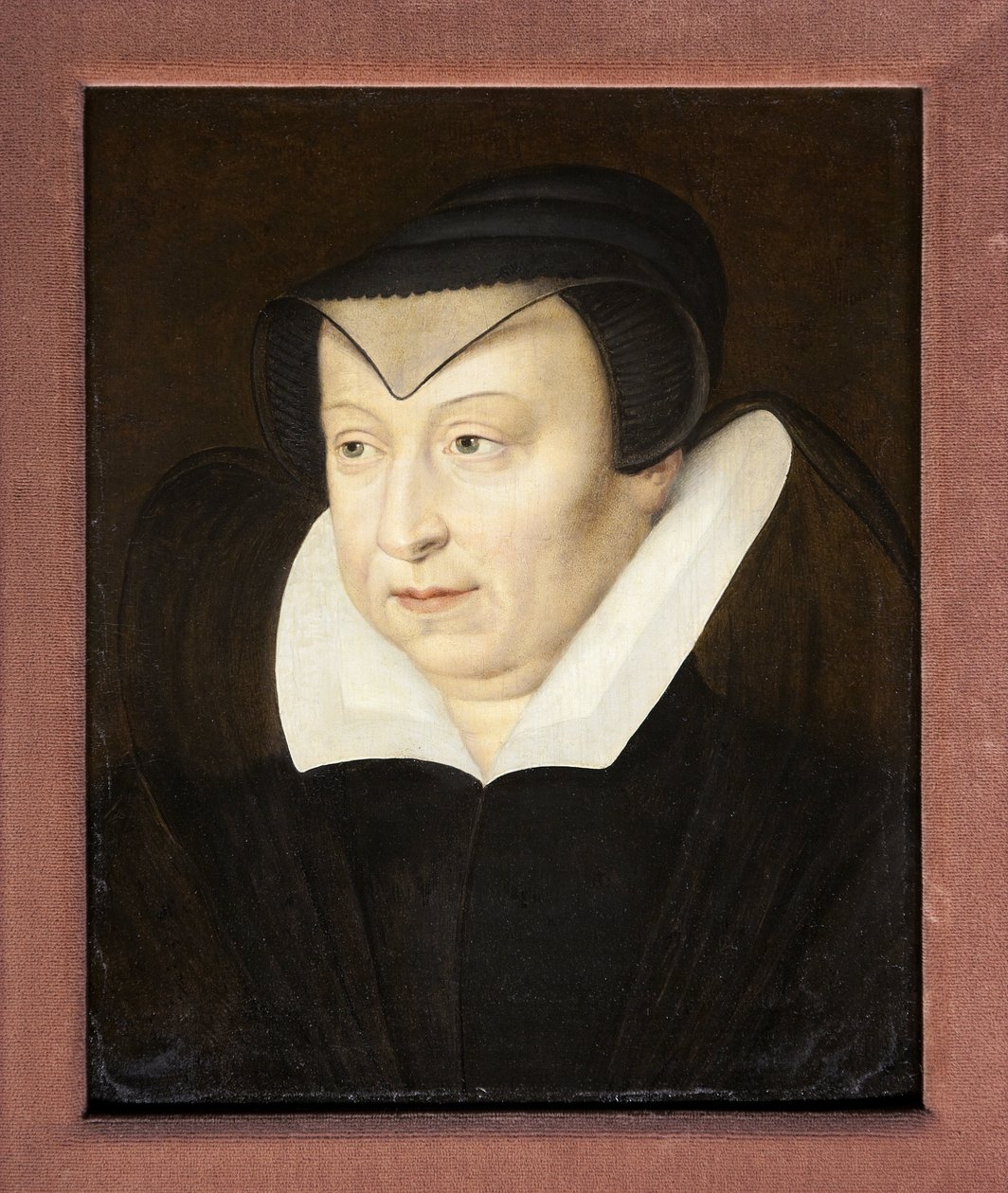 Portræt af Catherine de Medicis af French School