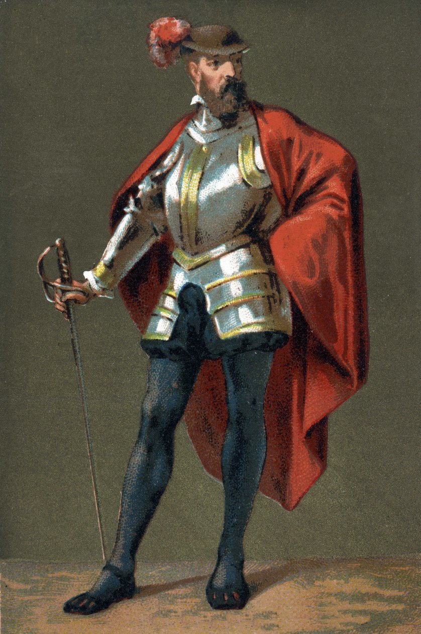 Portræt af Francisco Pizarro (Francois Pizarro af French School