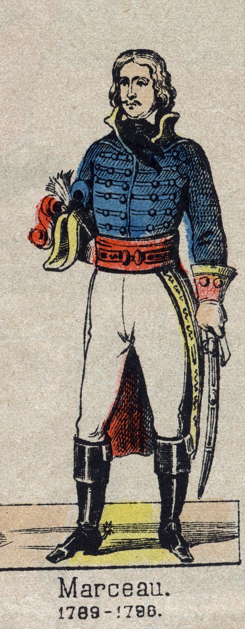 Portræt af general Marceau (1769-1796). af French School