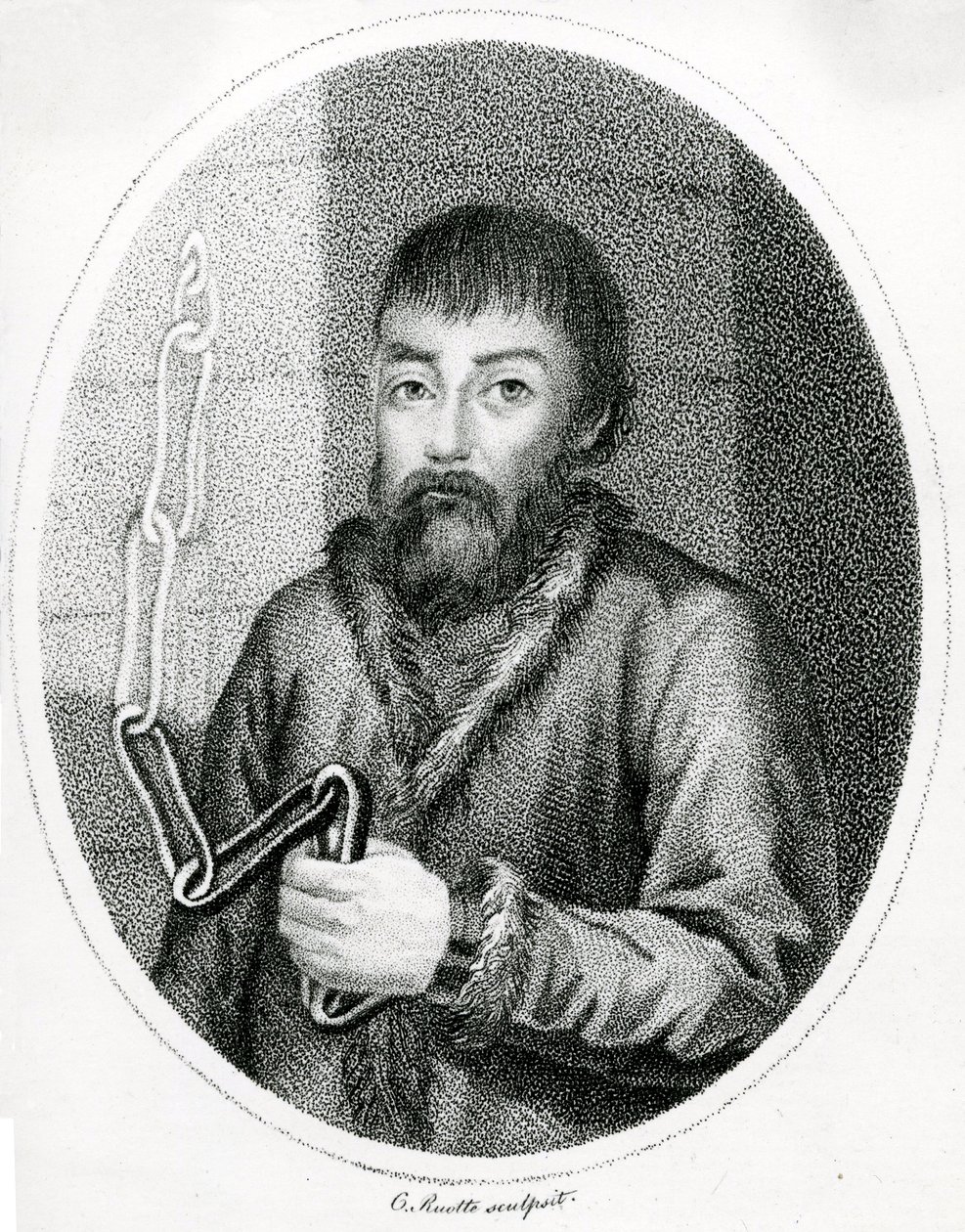 Portræt af Emelyan Pugachev, 18tn Centura af French School