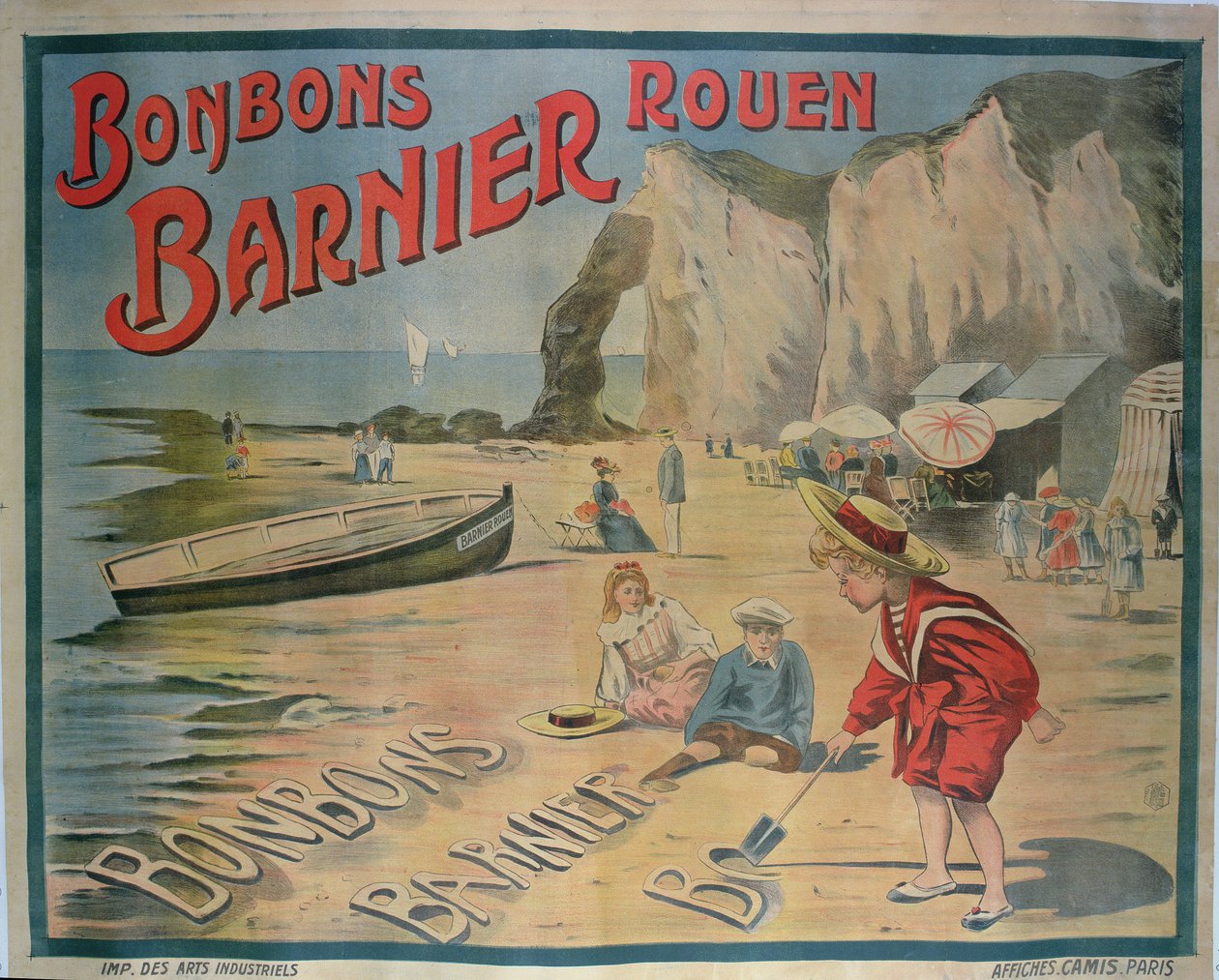 Plakat, der reklamerer for Barnier-slik af French School