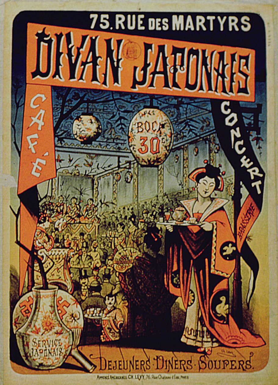 Plakat reklame japansk sofa, Paris af French School