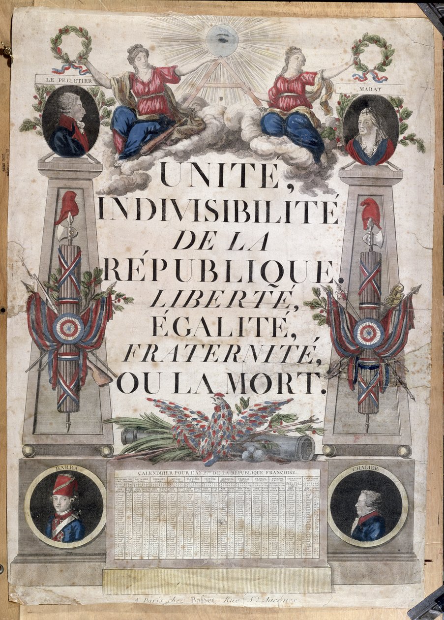 Republikansk kalender, 1794 af French School