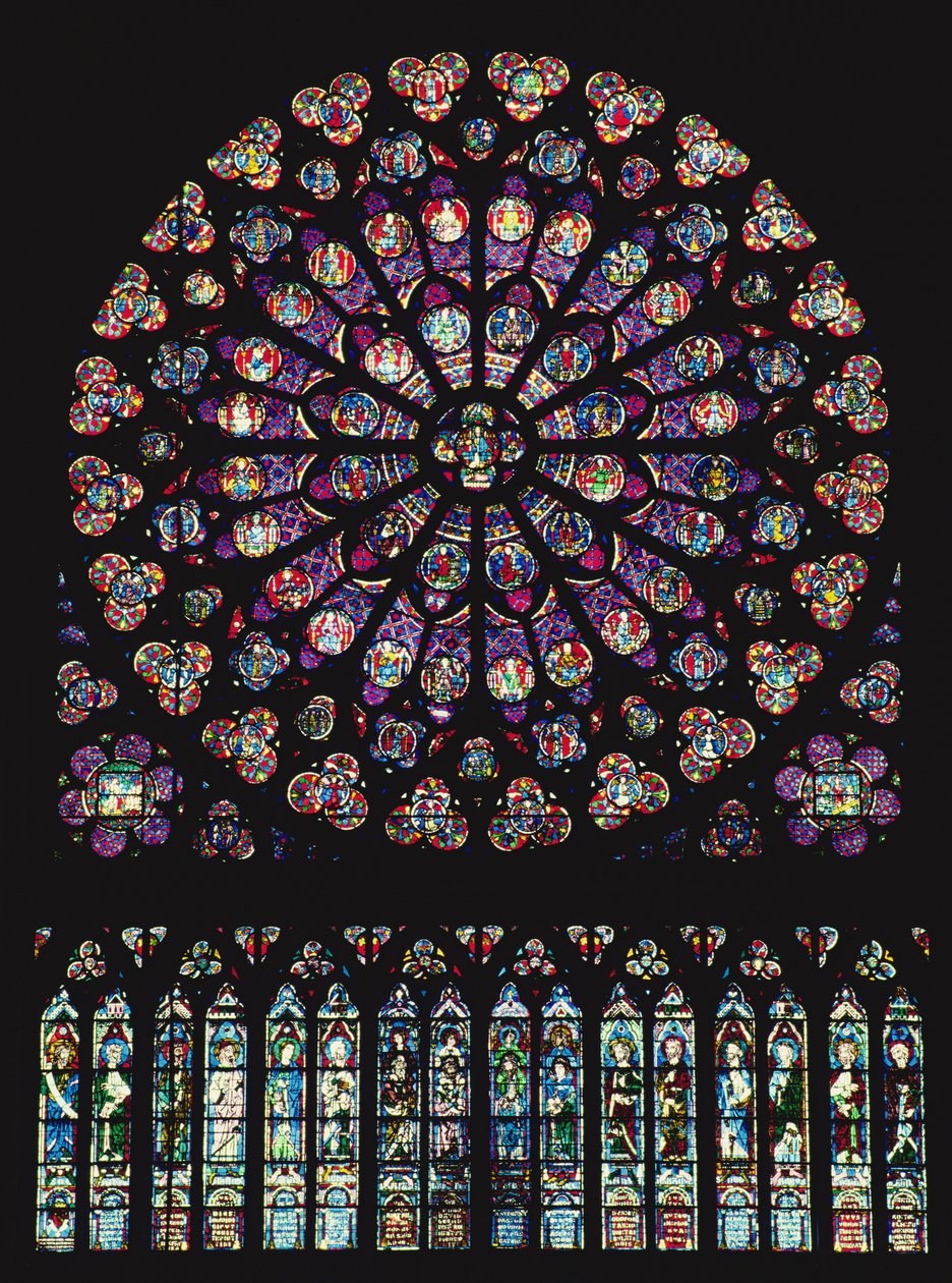 Rose vindue, 1260 af French School