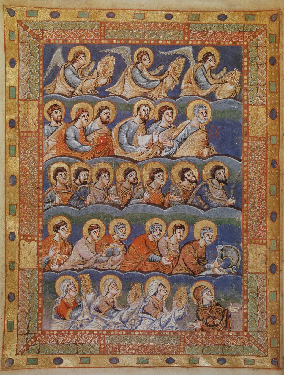 Sacramentary of Saint-Denis, Frankrig, 9. århundrede af French School