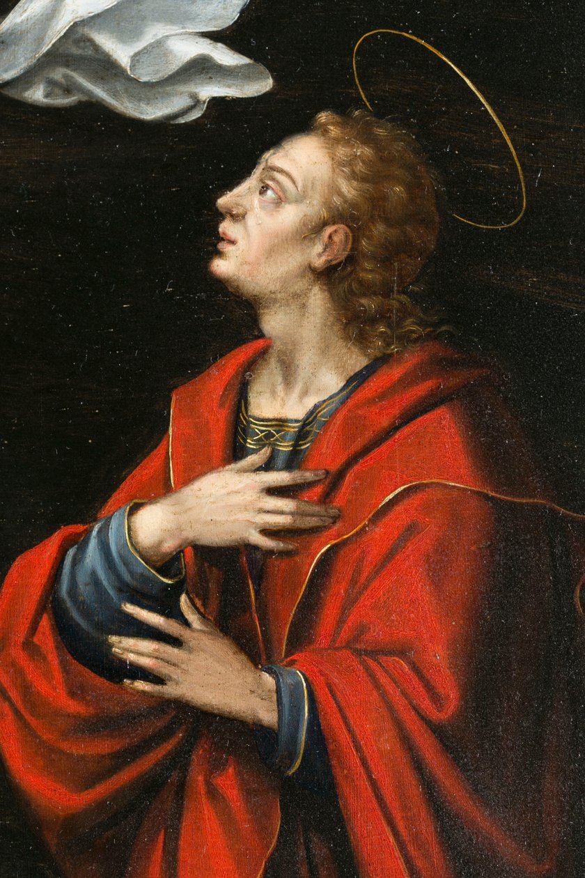 Sankt Johannes. Triptykon af Aubery af French School