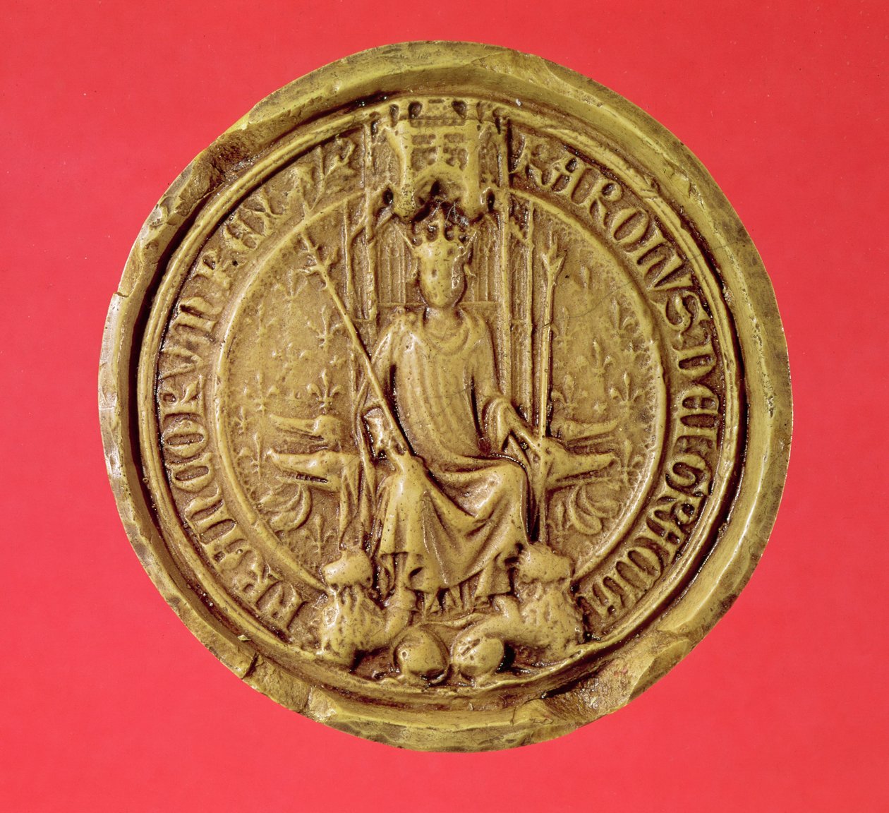Segl af Charles VII (1403-61) af French School