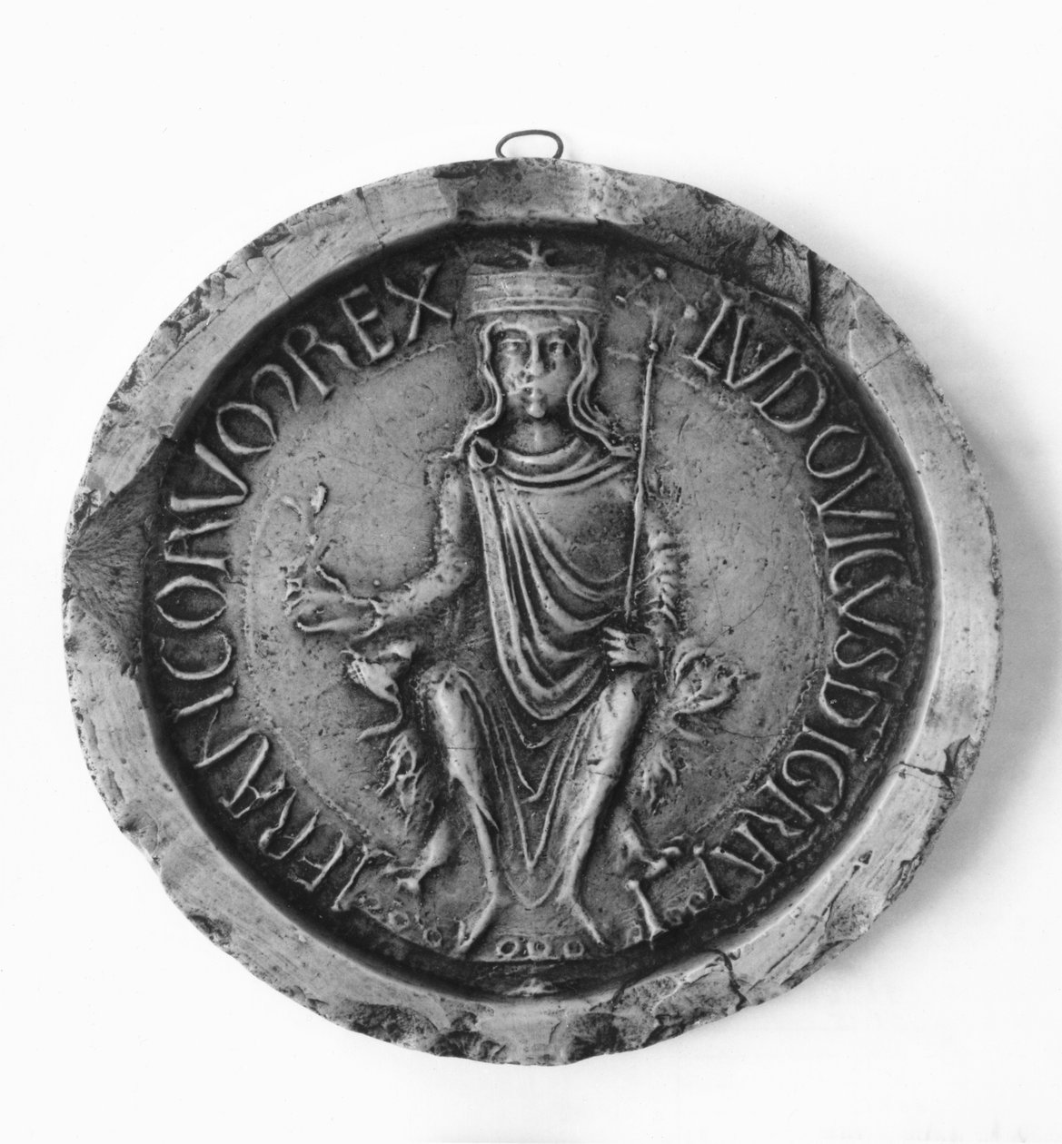 Louis VIIs segl (1120-80) 1175 af French School