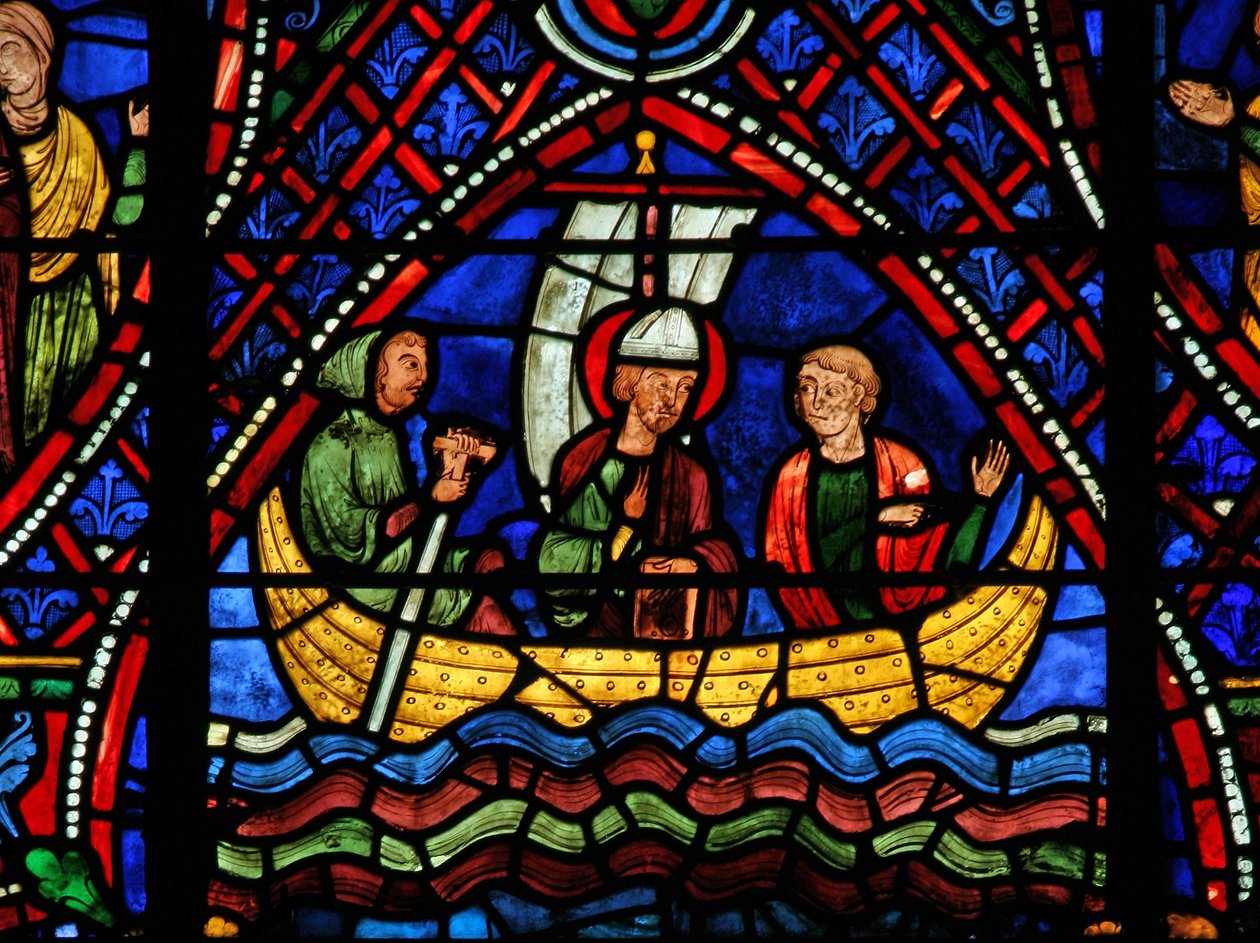 St. Apollinaire: i en båd (w36) af French School