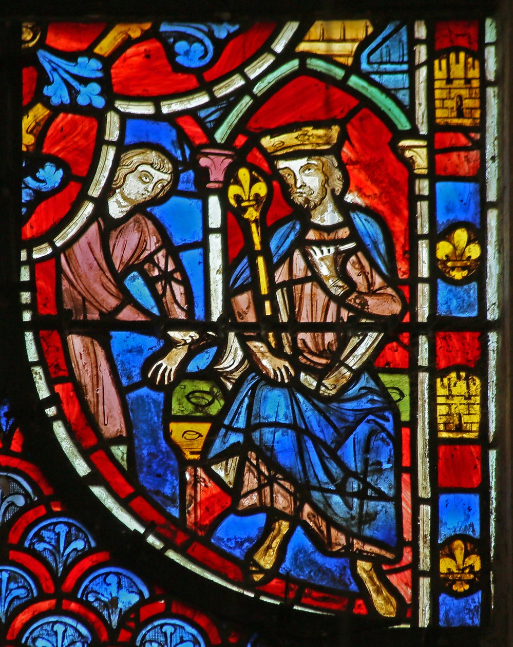 St Blaise henrettet foran en konge af French School