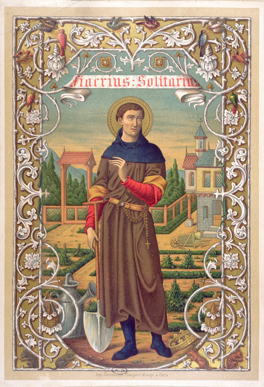 St. Fiacre (d. 670) af French School
