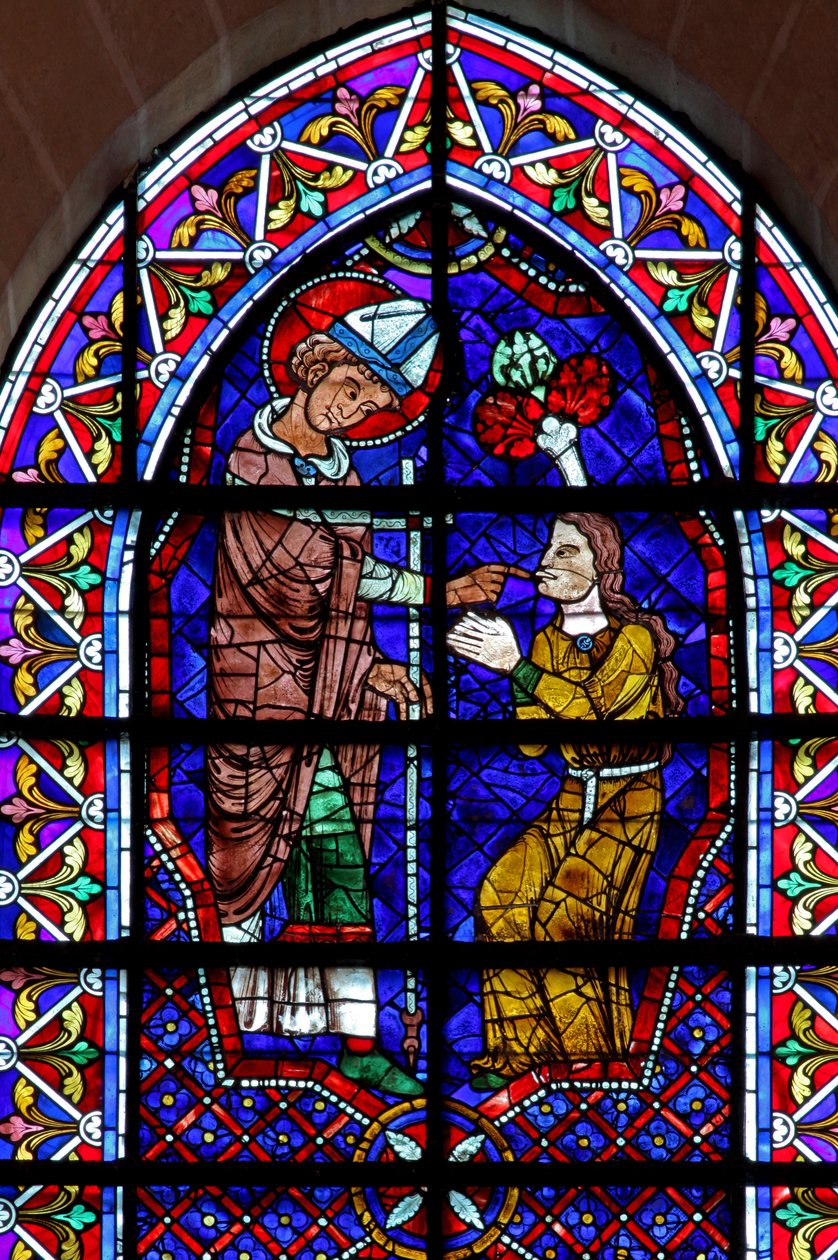Sankt Martin - helbredelse af de syge (w109) af French School