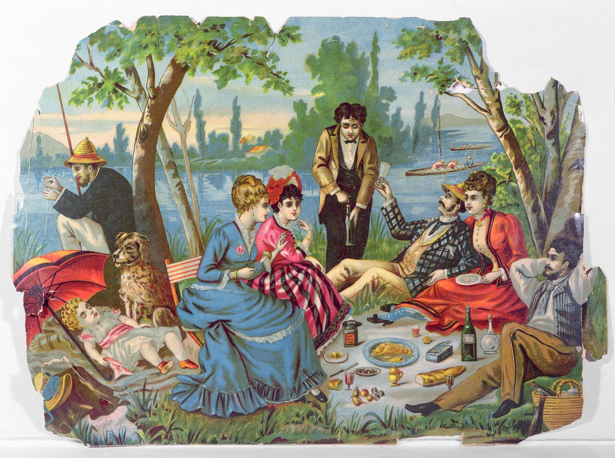 Sommer picnic ved floden af French School