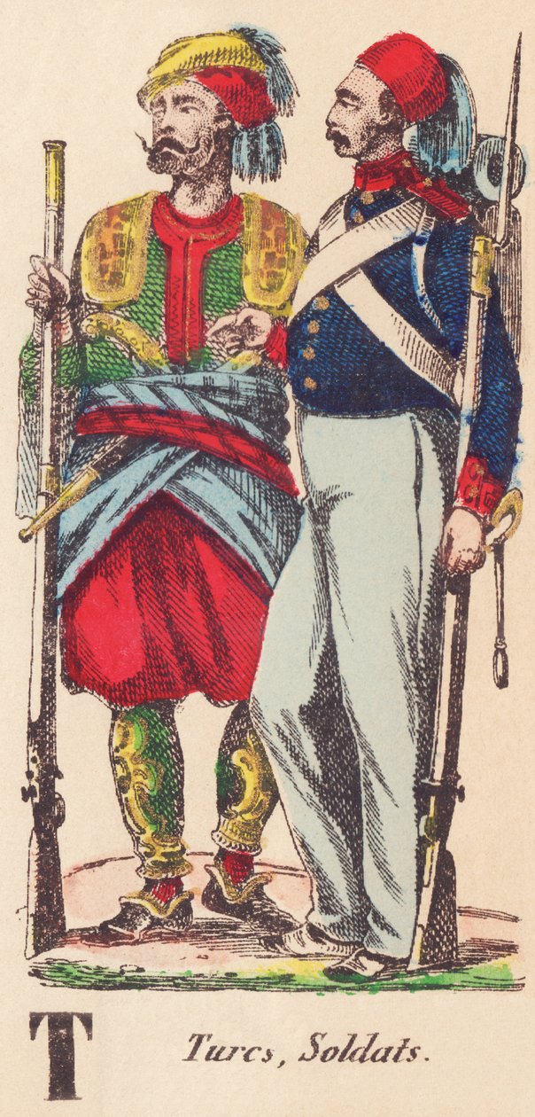 T: tyrkere, soldater af French School