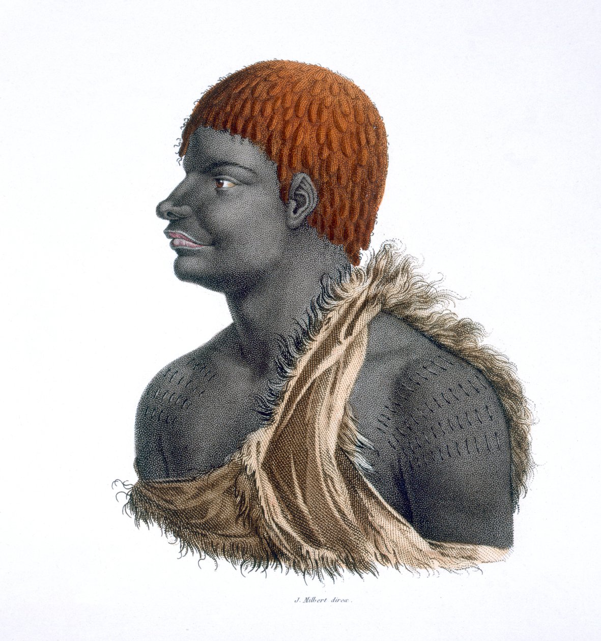 Tasmansk aboriginal, 1812 af French School