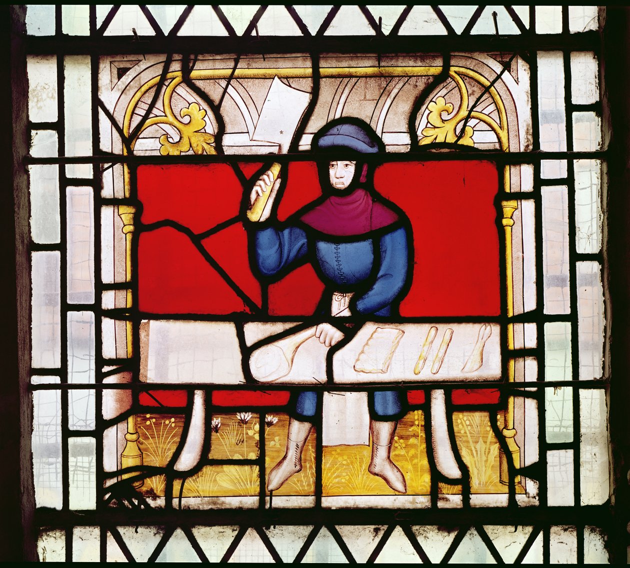 The Butchers Window (detaljer) af French School