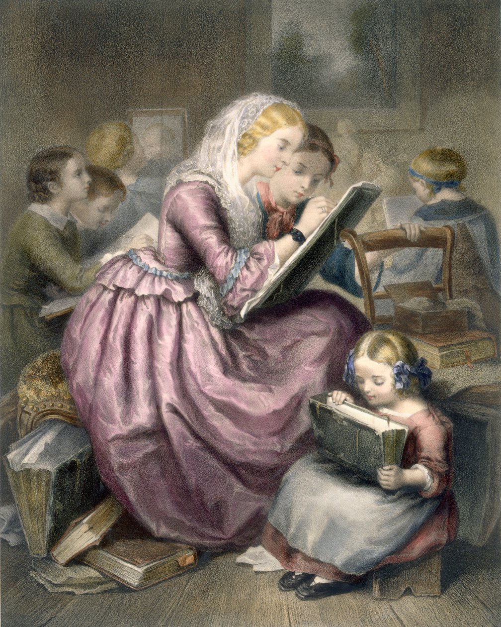 Tegneskolen, c1835. af French School