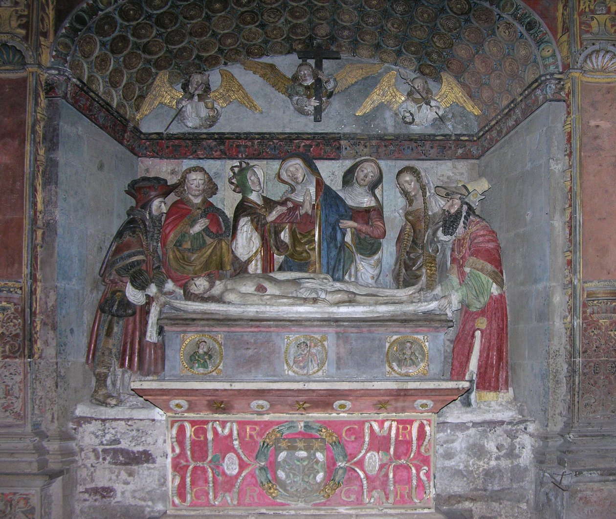 Gravmælet, ca. 1523 (malet sten) af French School