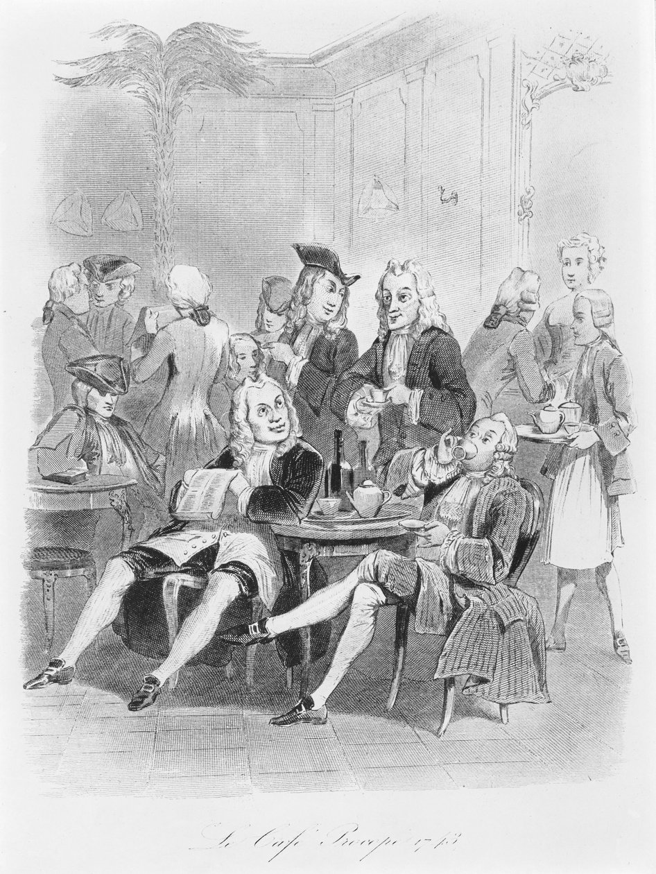 Prokopen i 1743, c.1840 af French School