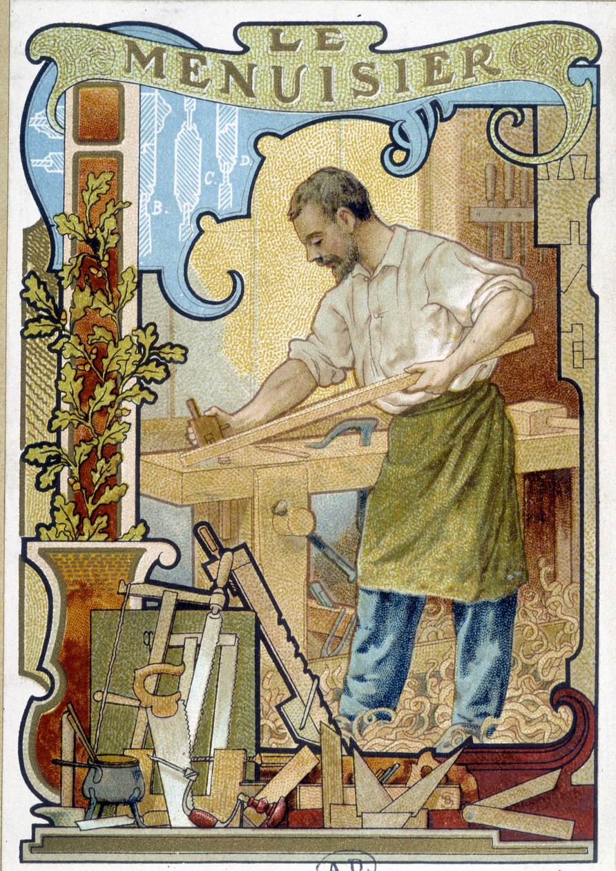 Tømreren - Chromo. af French School