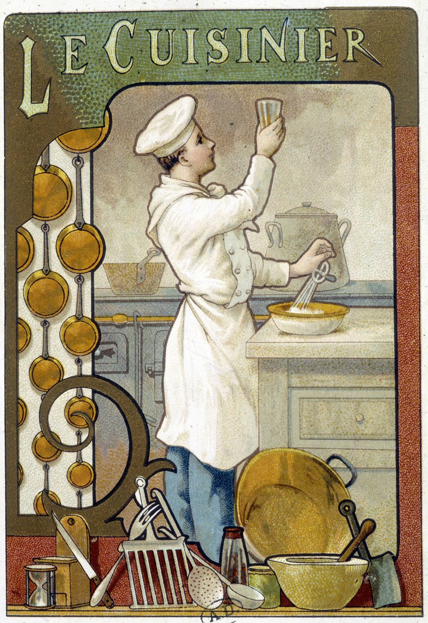Kokken - Chromolithography 1900 af French School
