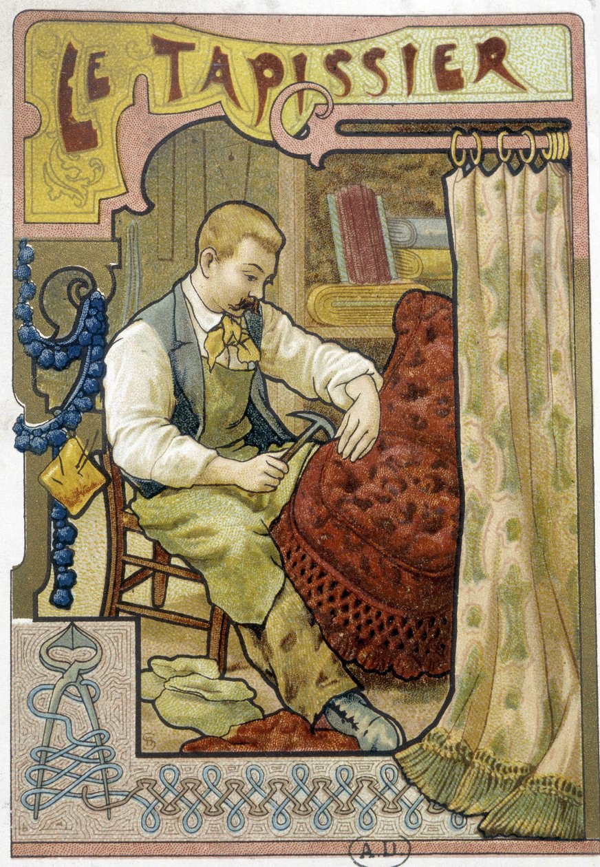 Polstringen - Chromo. af French School