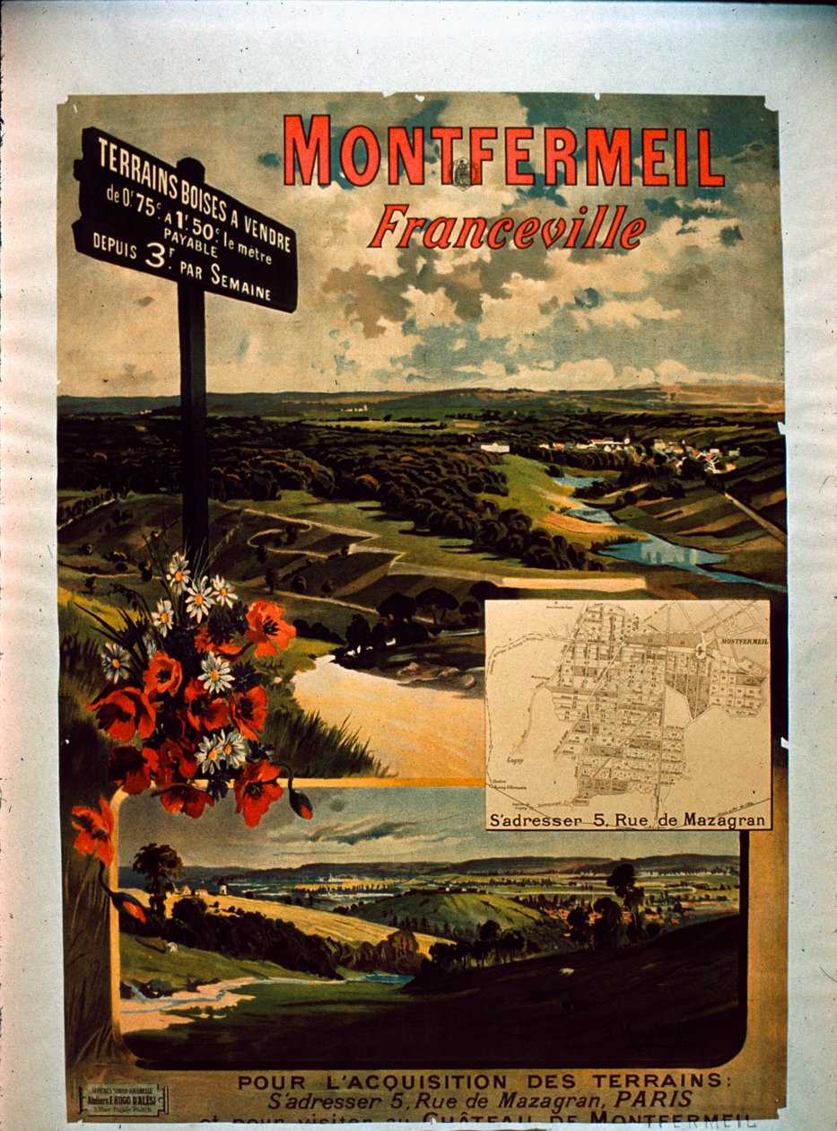 Turistplakat af Montfermeil af French School