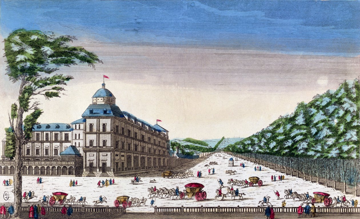 Udsigt over Schloss Esterhazy, Eisenstadt, Østrig af French School