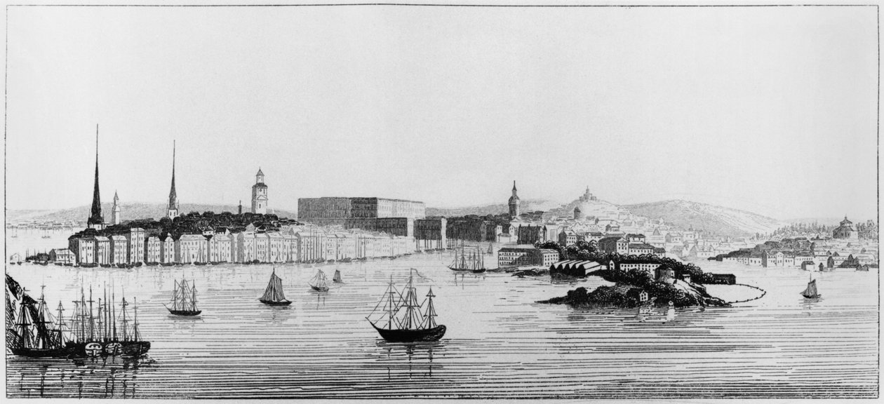 Udsigt over Stockholm, 1841 af French School