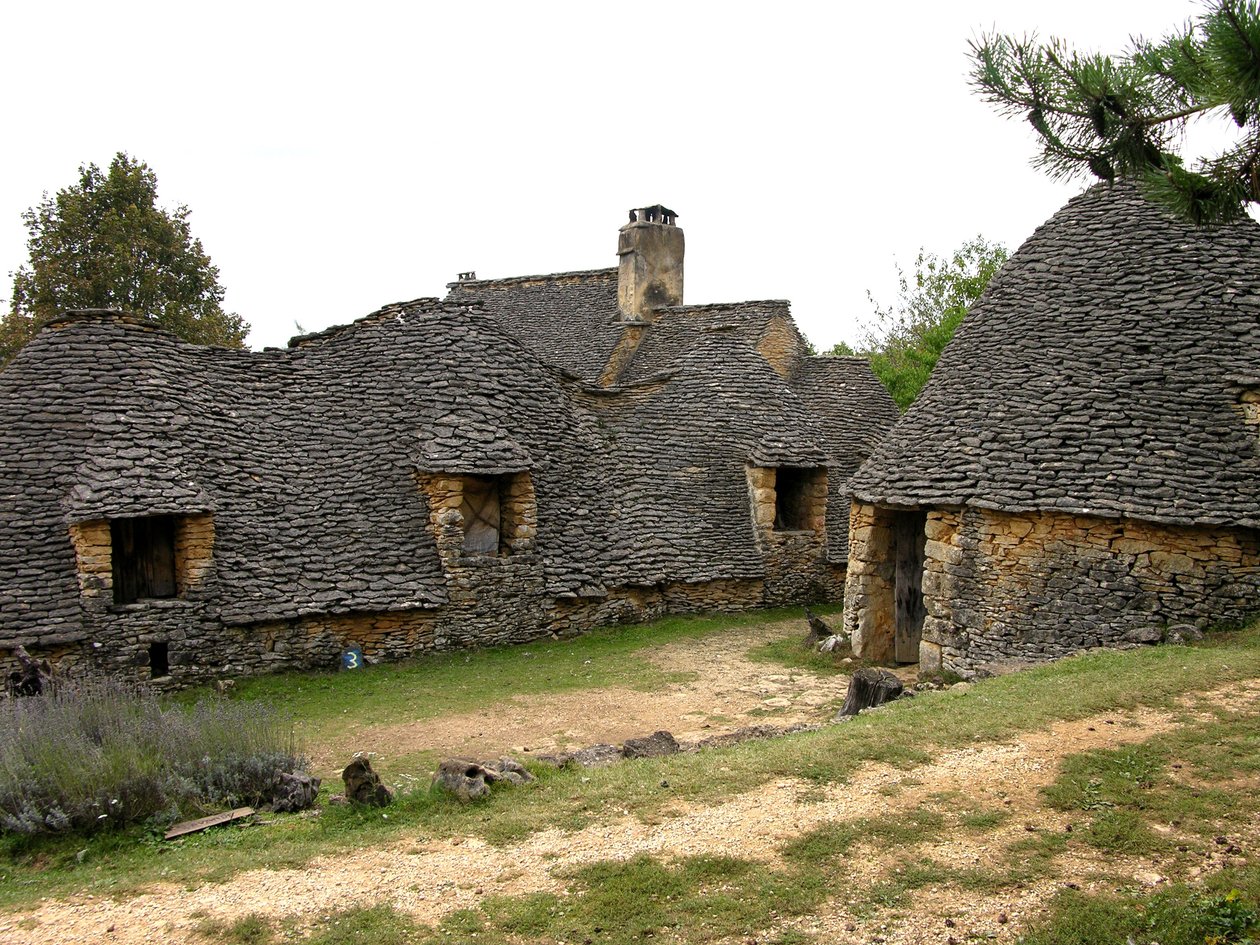 Udsigt over Cabanes de Breuil af French School