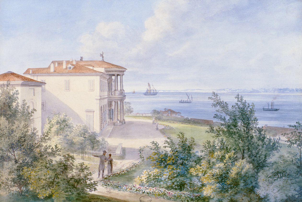 Villa Murat, Campo Marzio i Trieste, 1820 af French School