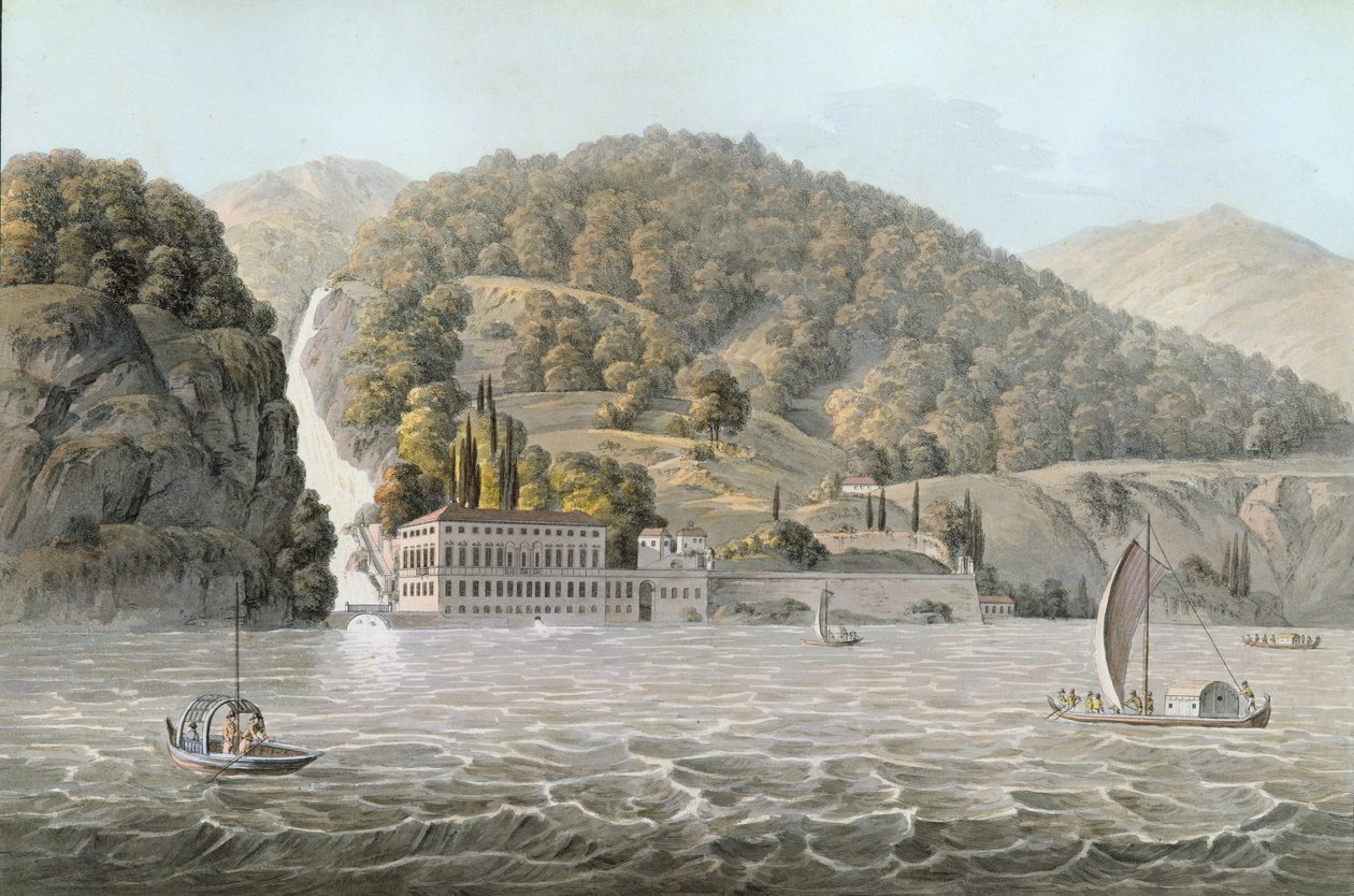 Villa Pliniana, Comosøen, 1803 af French School