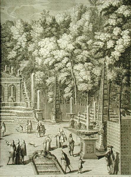 Vandfunktioner i Versailles af French School