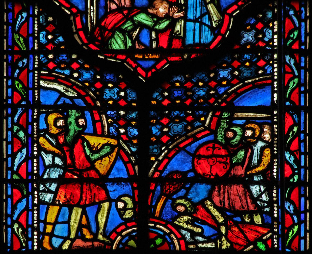 Window w14 En kampscene af French School