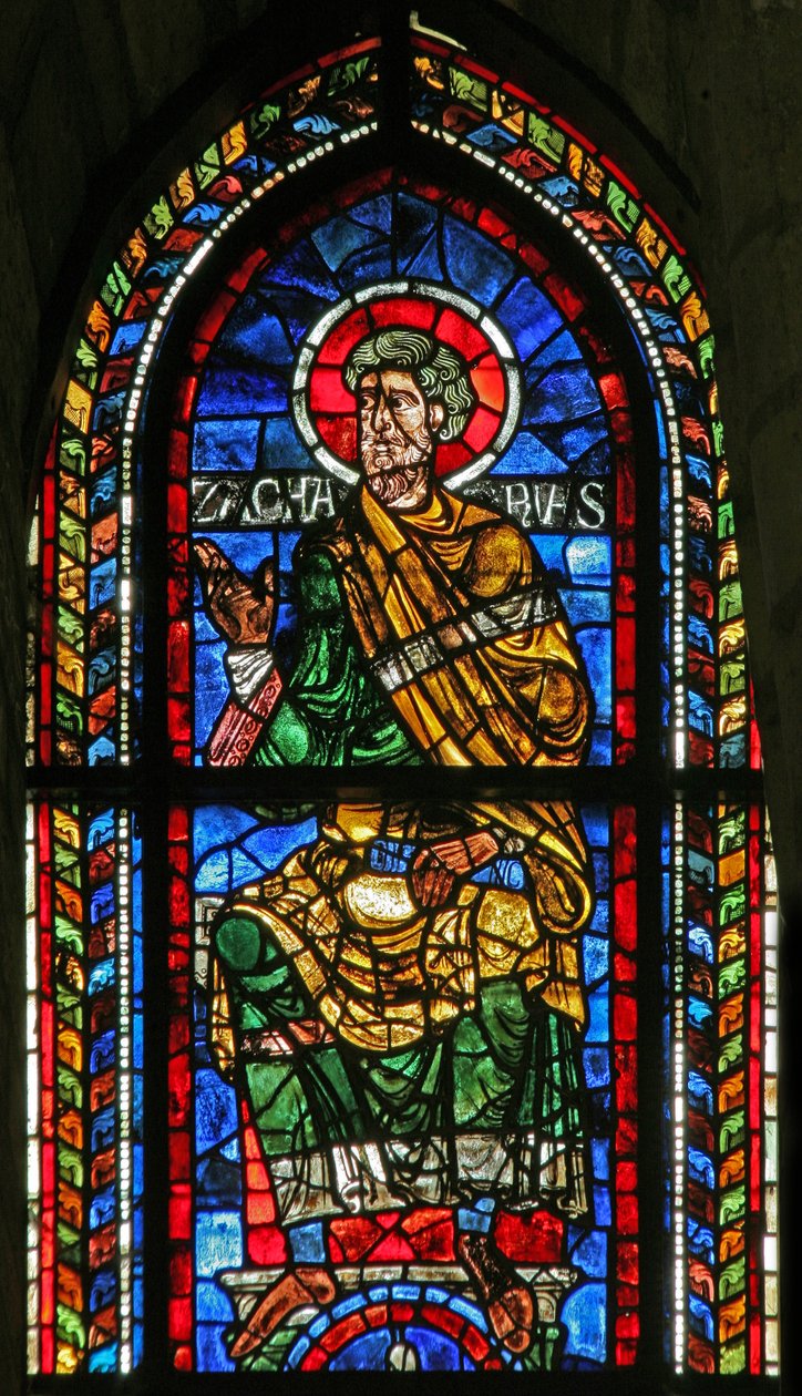 Vindue w207 forestillende Zacharias af French School
