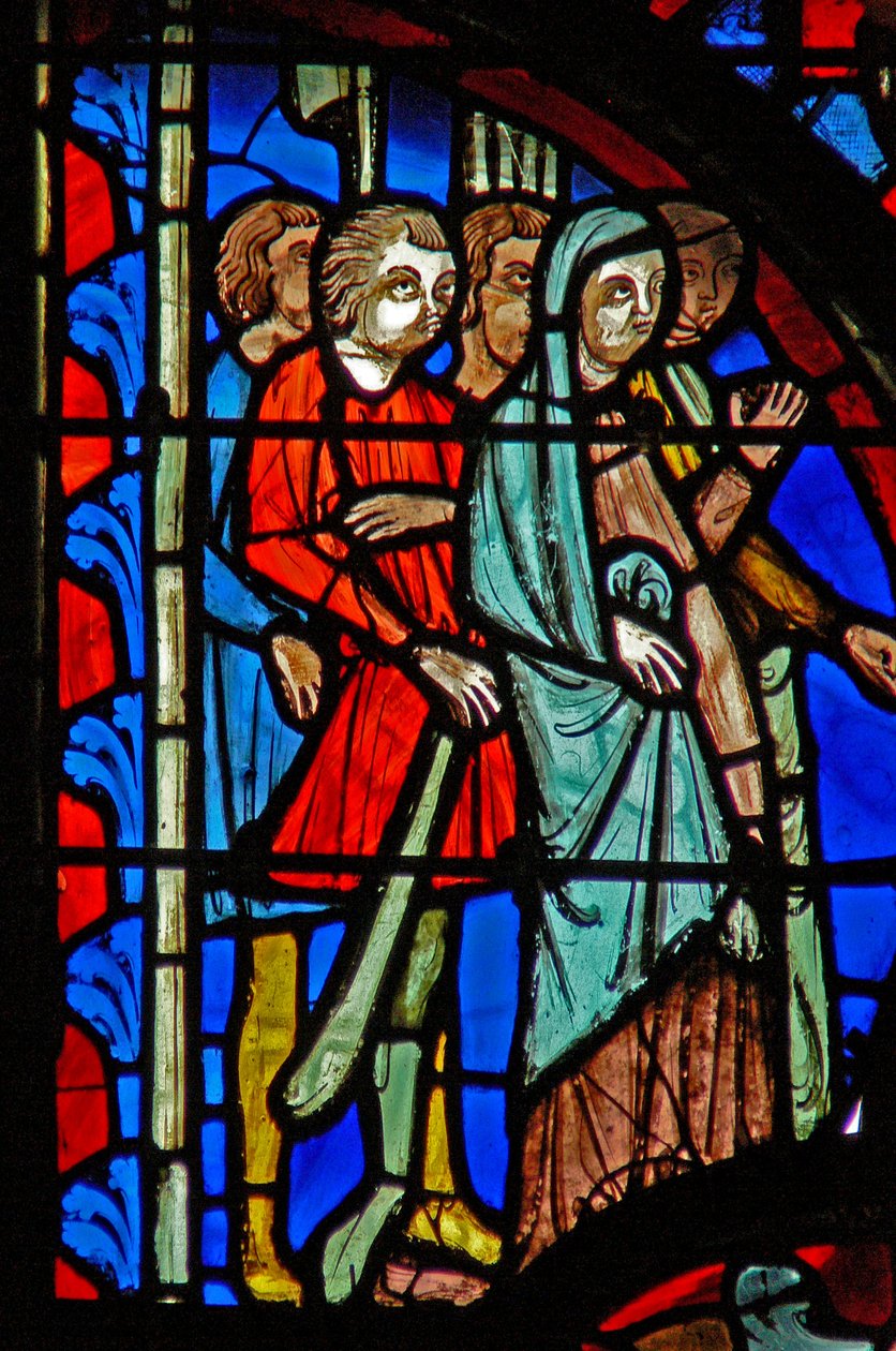 Window w8 tilskuere på Via Crucis af French School