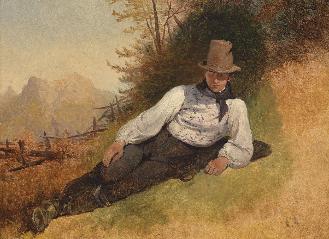 Gårdsdreng af Friedrich Gauermann