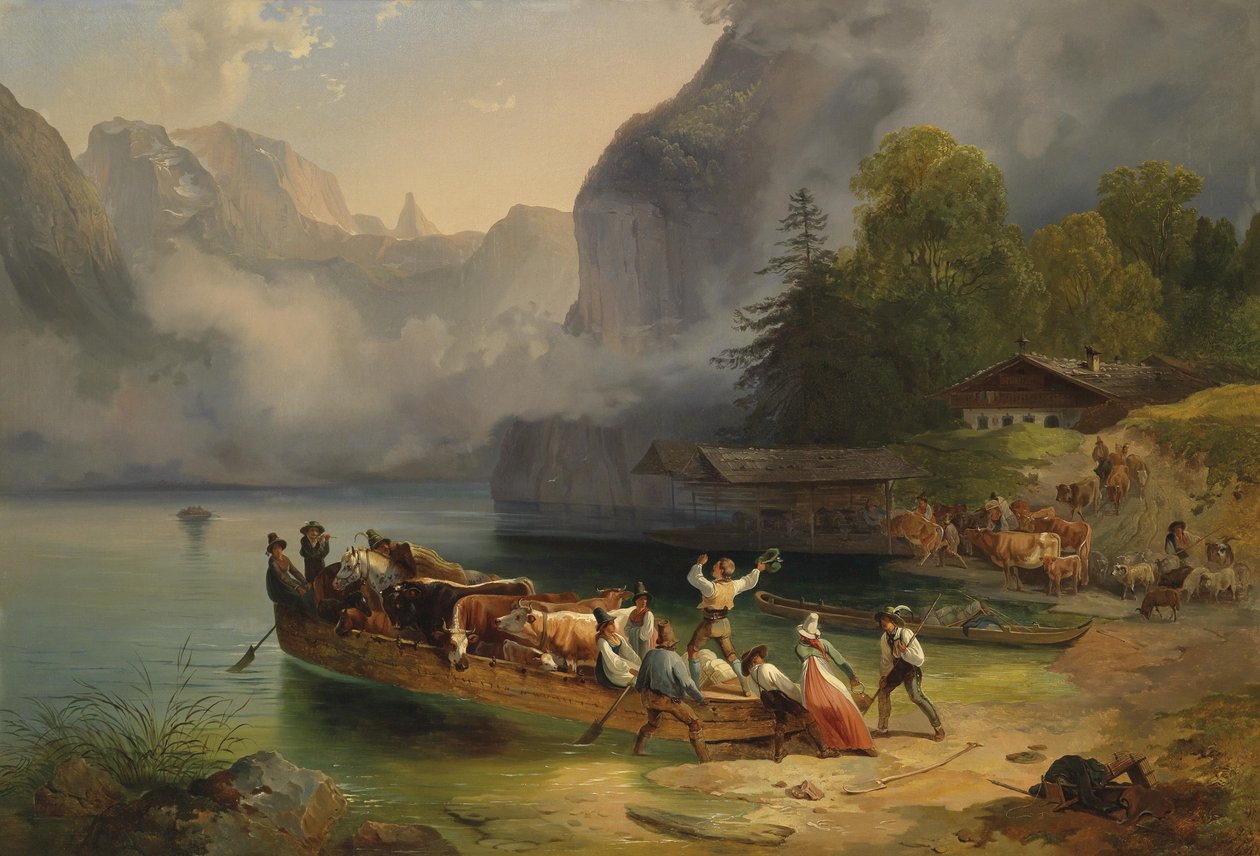 Königssee af Friedrich Gauermann