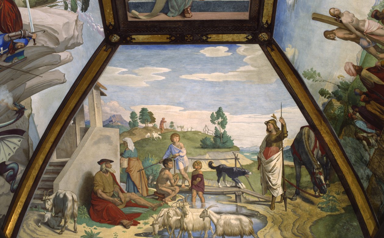 Erminia blandt hyrderne af Friedrich Overbeck