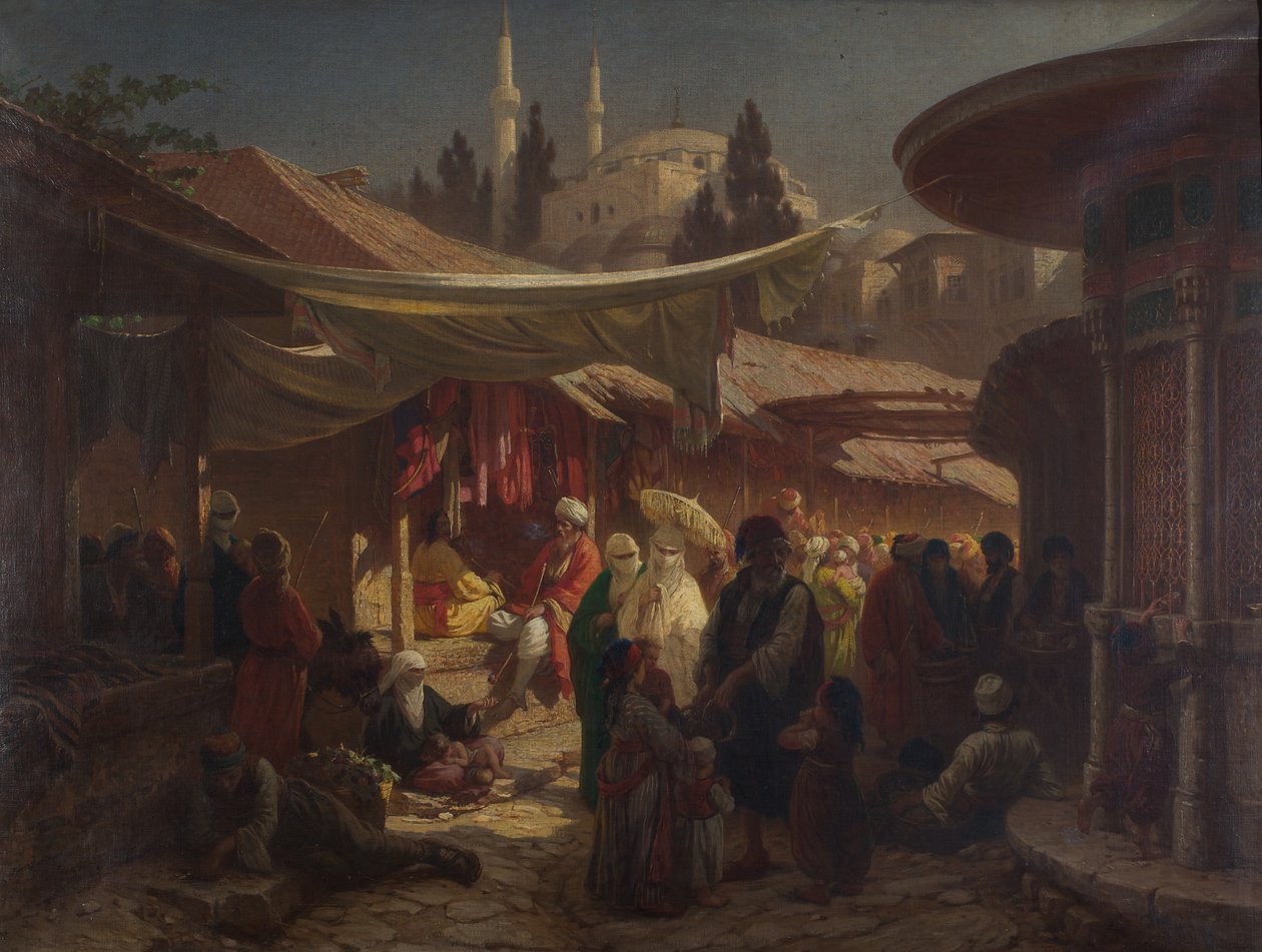 tyrkisk basar af Friedrich Alois Schönn