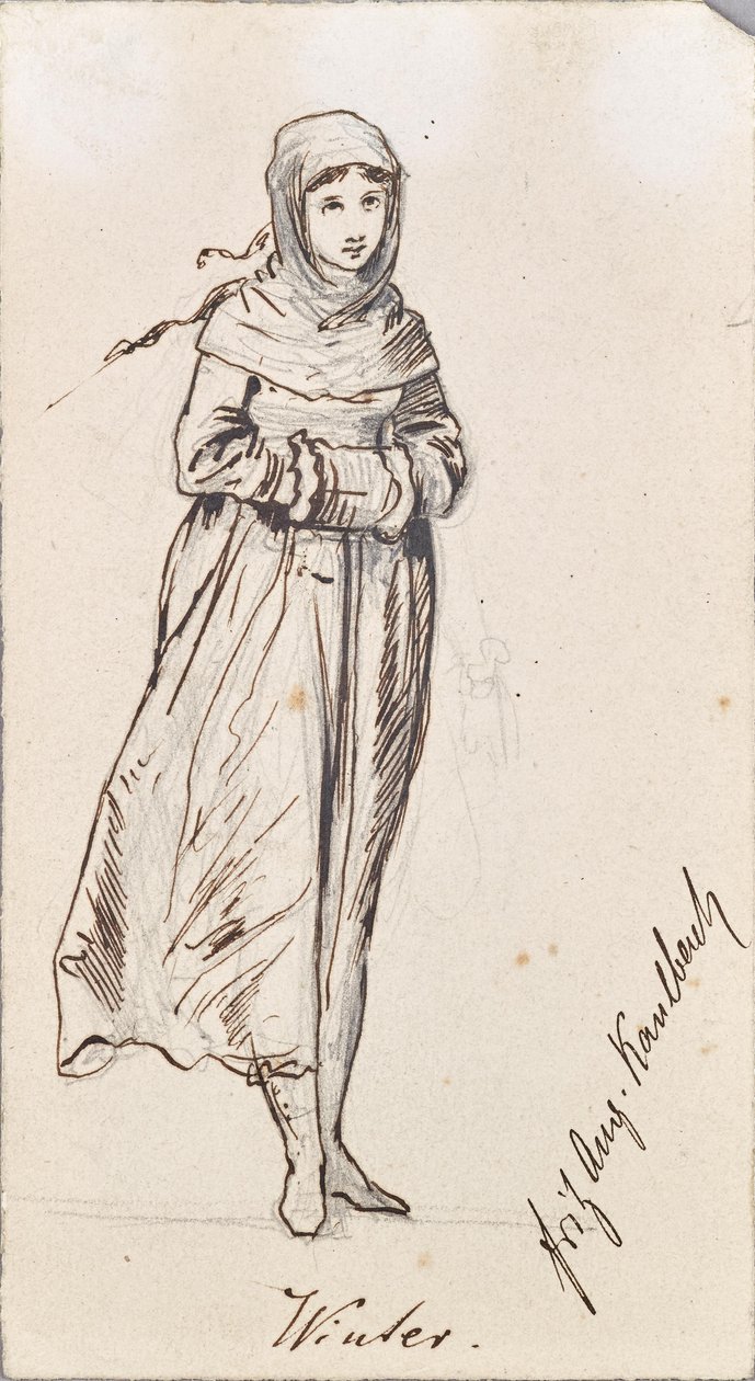 Personificering af vinteren af Friedrich August von Kaulbach