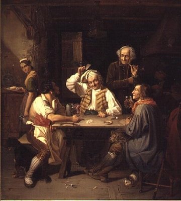 Det vindende kort (olie) af Friedrich Busch