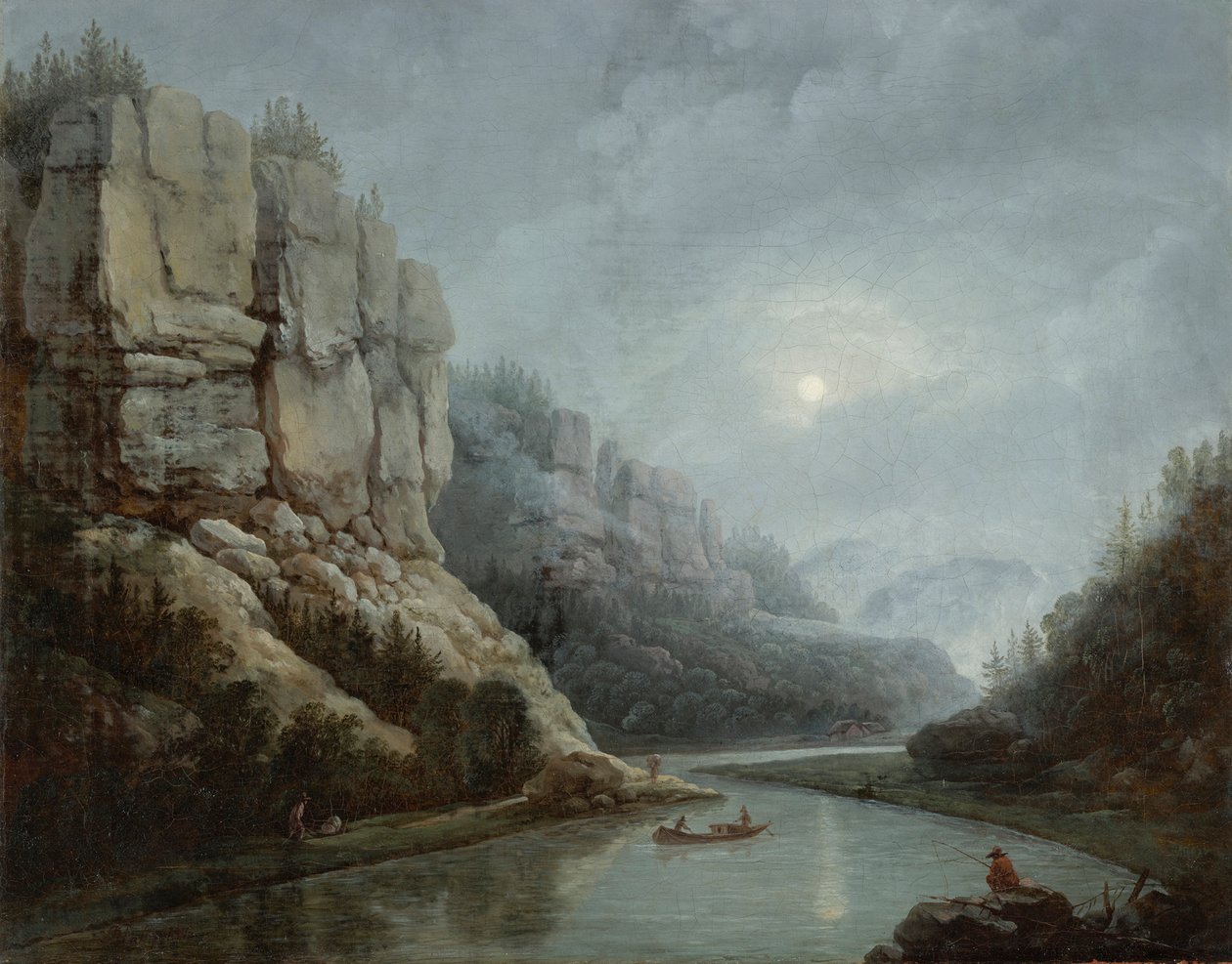 Weisseritztal nær Dresden i morgen dis af Friedrich Christian Klass