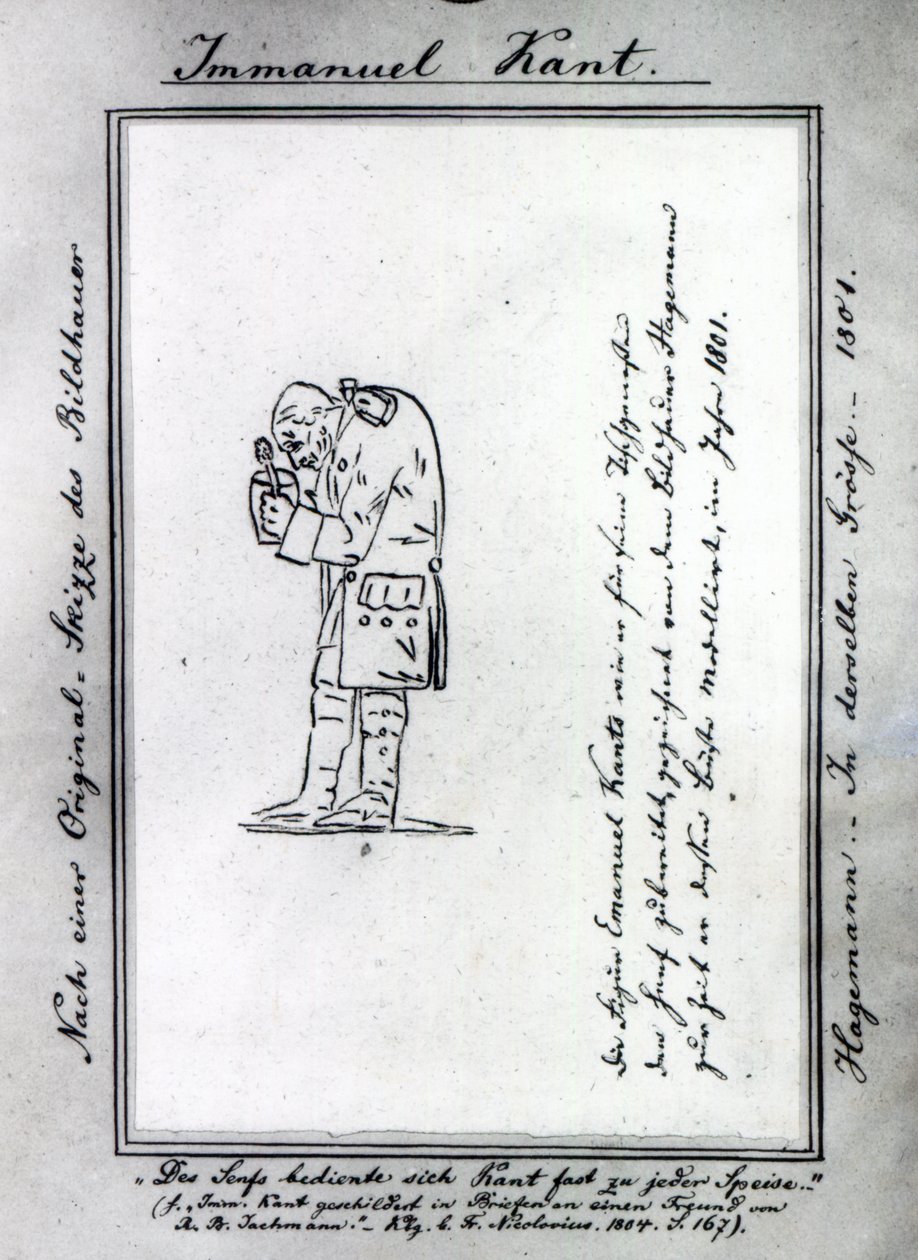 Kant blander sennep, 1801 af Friedrich Hagemann