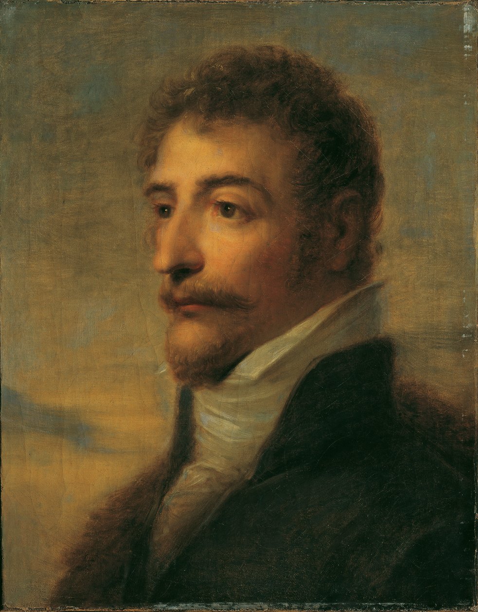Buste af en skægget mand af Friedrich Heinrich Fuger