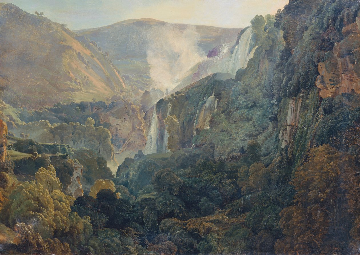 Vandfaldene i Terni af Friedrich Nerly d. Ä.