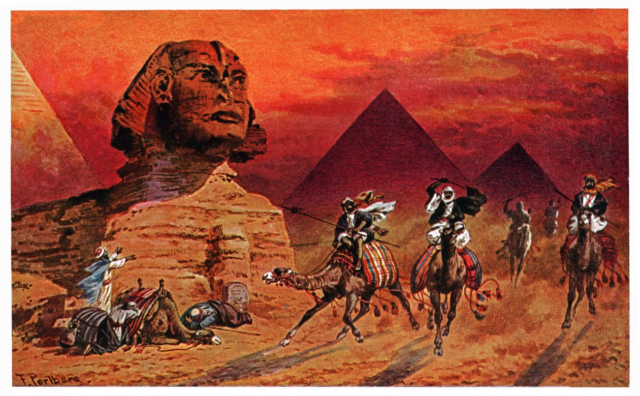 Sphinx of Giza, ca. 1900 (tryk) af Friedrich Perlberg