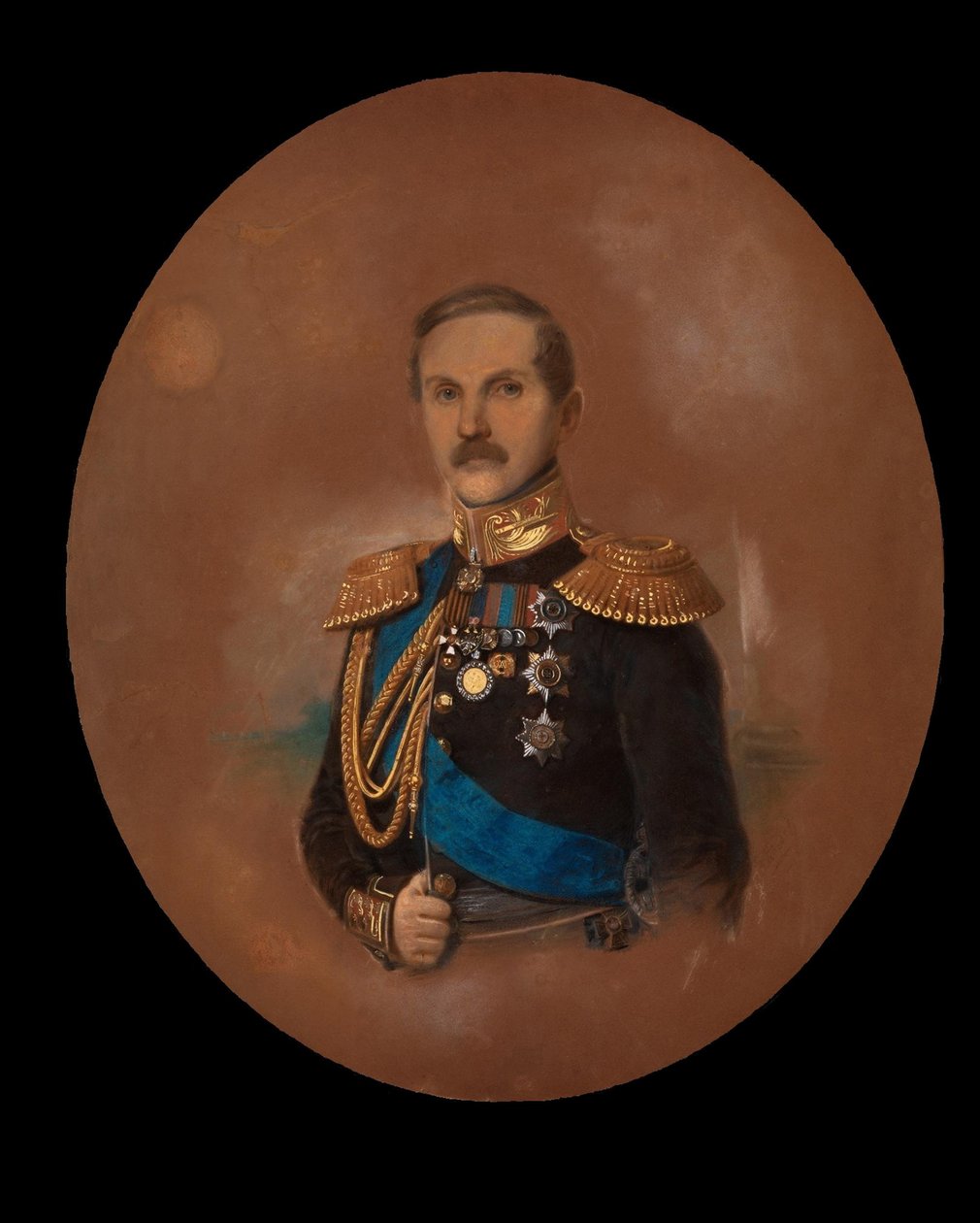 Portræt af grev Pyotr Kleinmichel 1793-1869 af Friedrich Randel