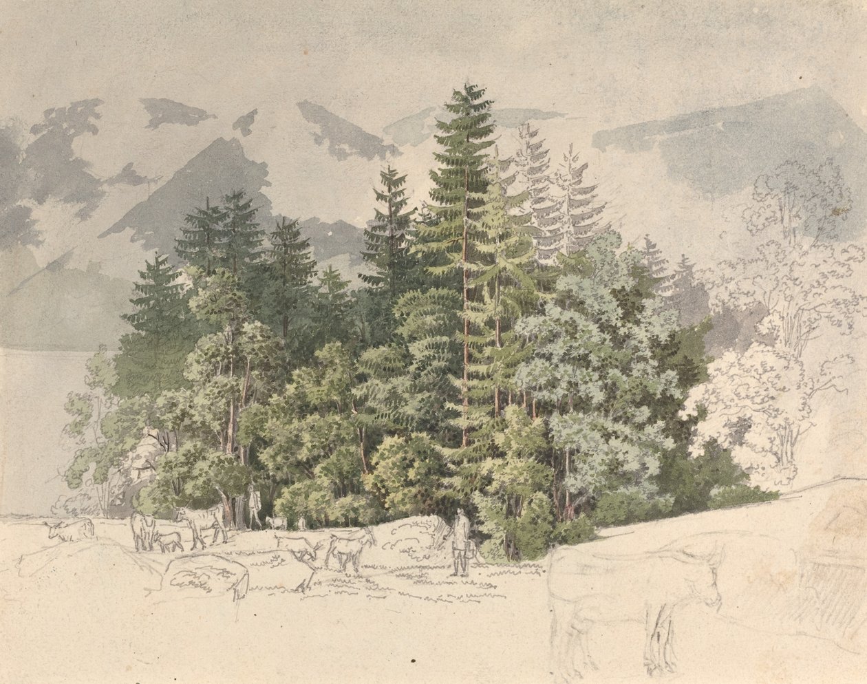 Alpine Landskab af Friedrich Salathé